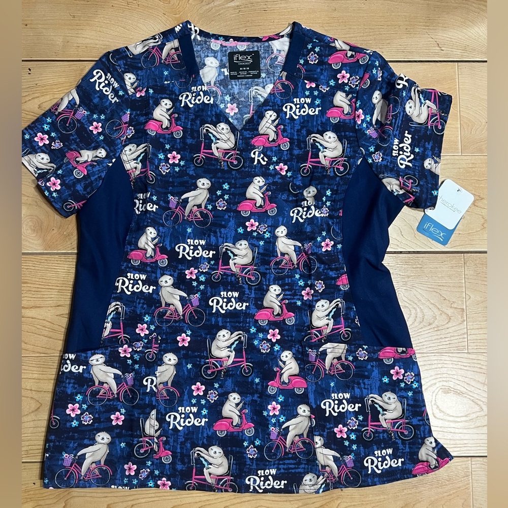 Cherokee Women's Flow Rider Tee - Navy and Pink